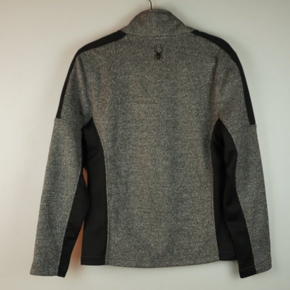 Spyder Charcoal Heather 1/4 Zip Pullover Jackets Men's Size Small - Picture 8 of 11